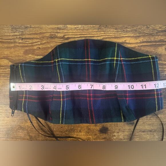 Ronny Kobo Nora Strapless Top Blue Tartan-Size XS NWOT - Picture 8 of 8